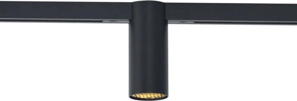 Nowoczesny reflektor czarny do systemu szynowego 1-fazowego GU10 35mm - Slimline Nubee Honey
