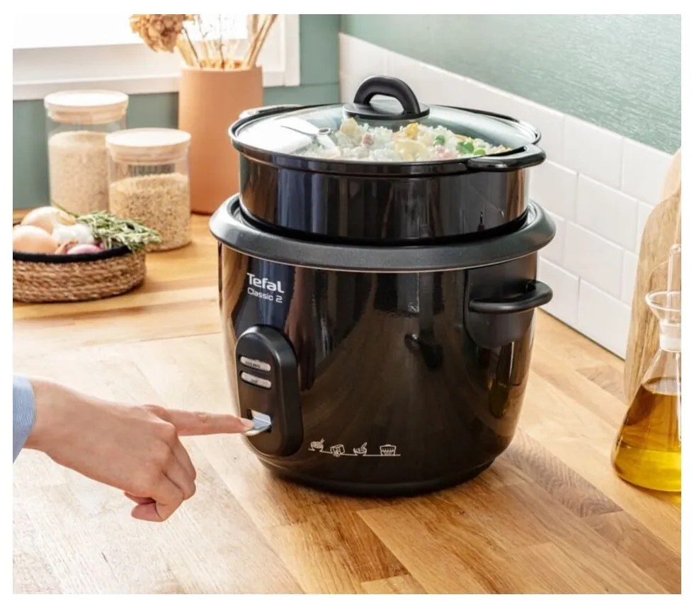 Czarne urządzenie do gotowania ryżu RK103811 – Tefal