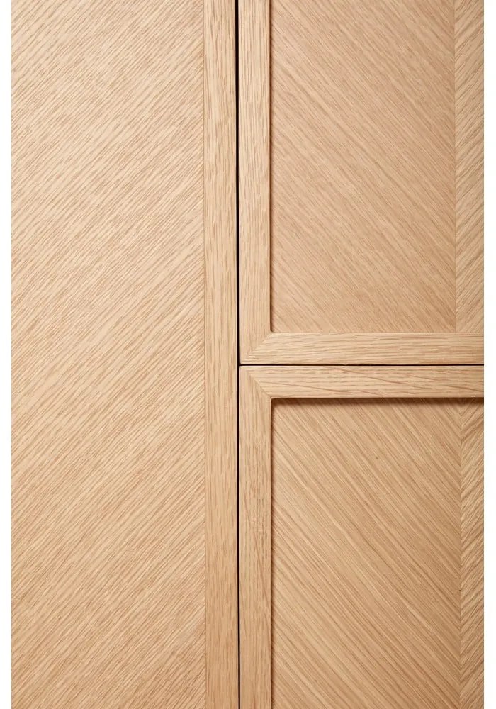 Szafa z drewna dębowego 100x180 cm Herringbone – Hübsch