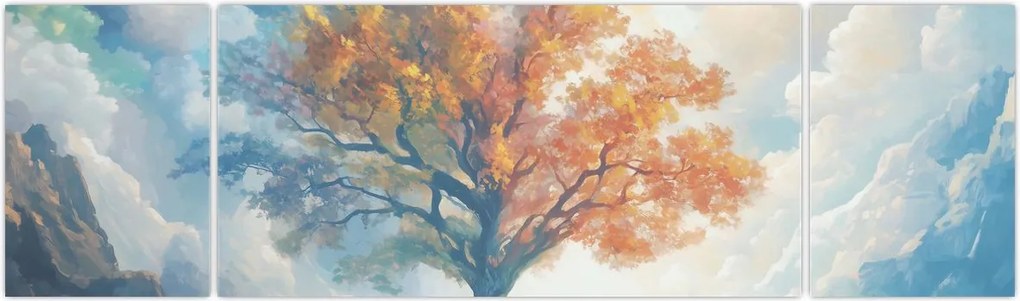 Obraz – Drzewo życia i miłości (170x50 cm)