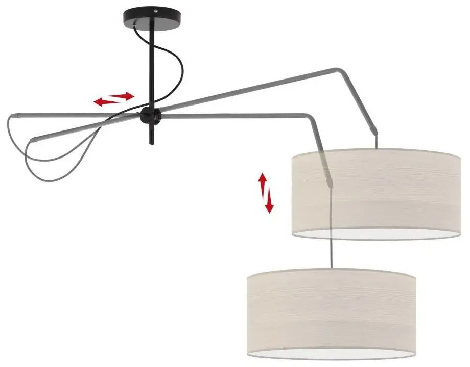 Loftowa lampa wisząca regulowana P2-P19