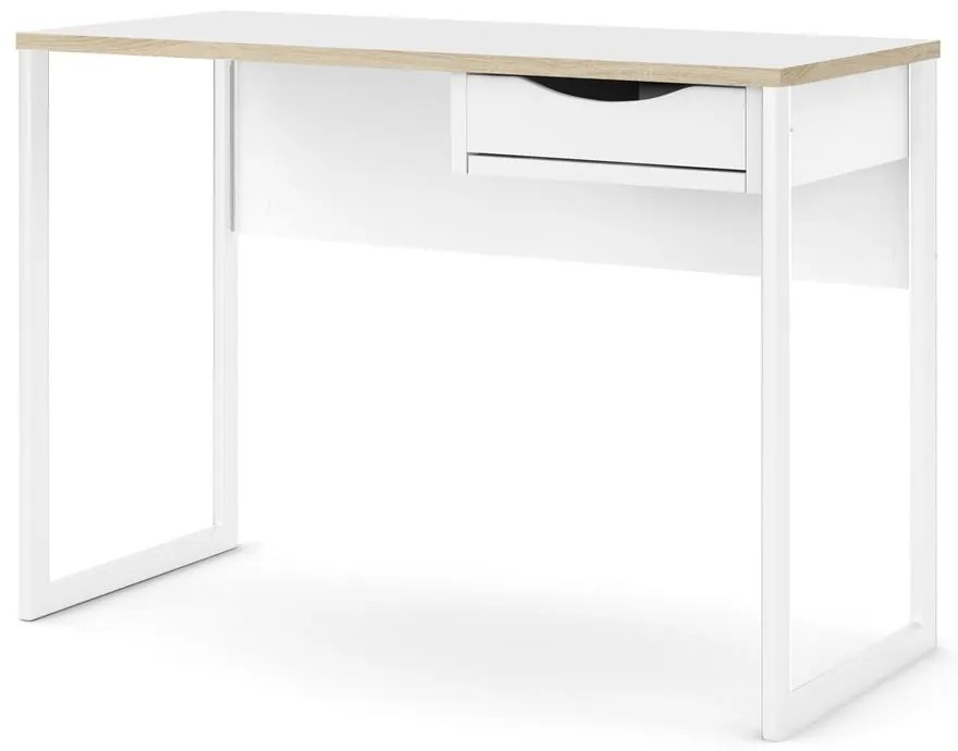 Białe biurko Tvilum Function Plus, 110 x 48 cm