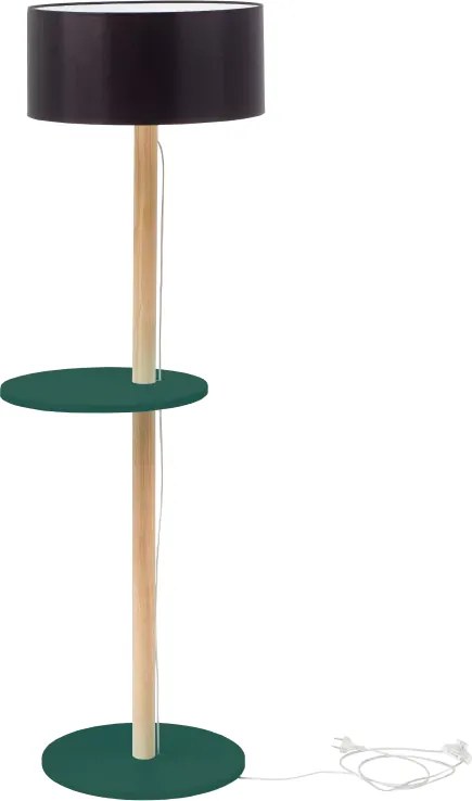 Lampa stojąca Ufo zielona, czarny