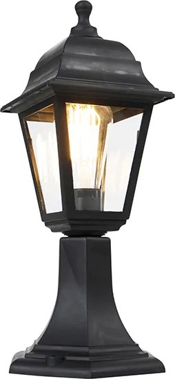 Klasyczny słup ogrodowy czarny 44 cm IP44 - Capital