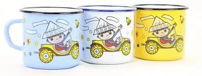 Belis Emaliowany kubek Večerníček, 8 cm, 0,35 l