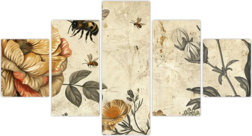 Obraz - Bee Meadow (125x70 cm)