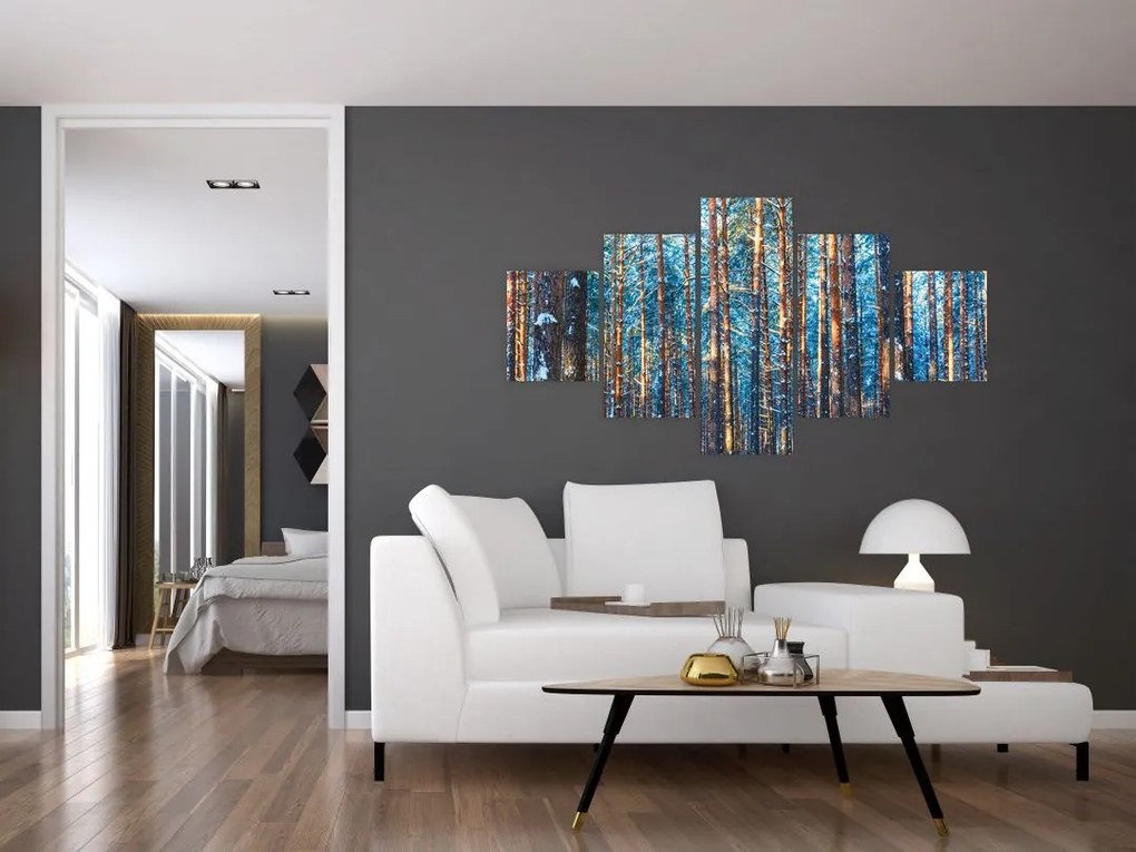 Obraz - Zimowy las (125x70 cm)