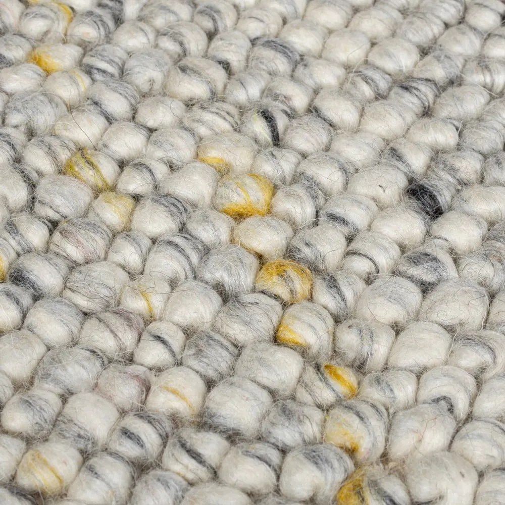 Kremowy dywan z mieszanki wełny tkany ręcznie 160x230 cm Minerals – Flair Rugs