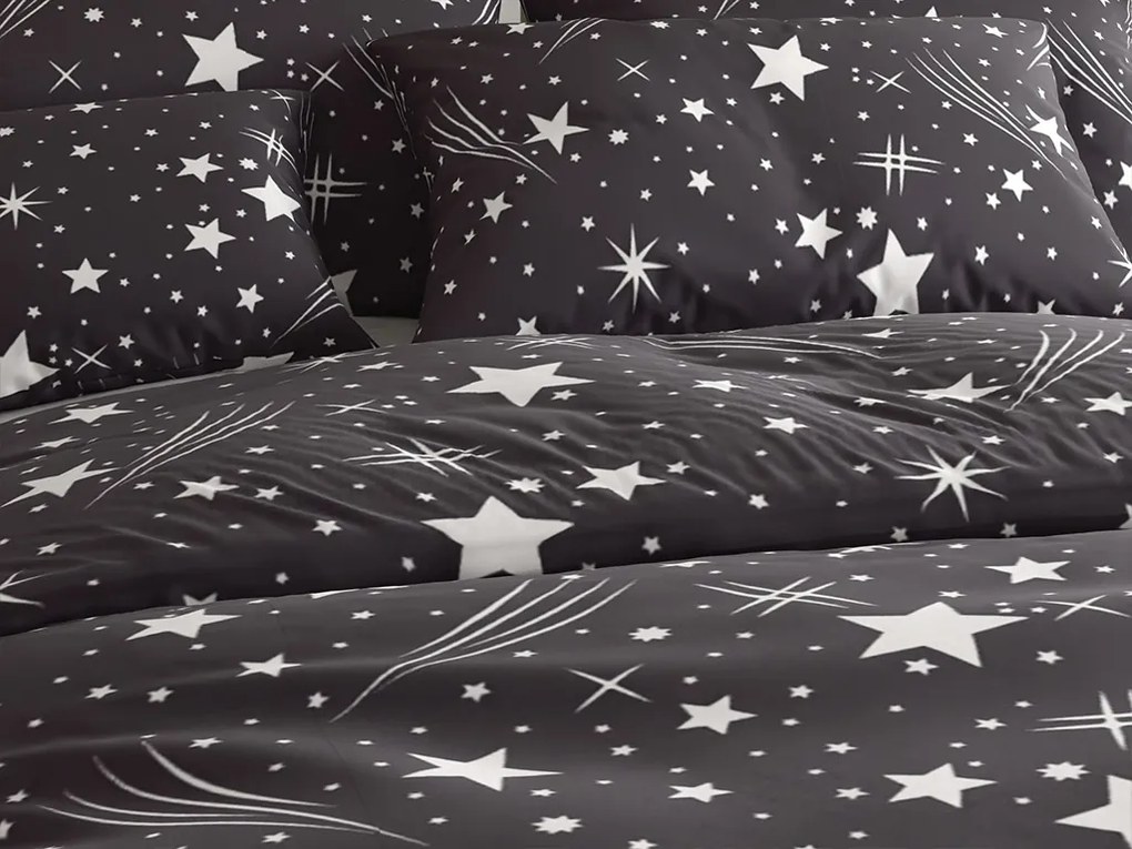 PrzytulneMieszkanie.pl PrzytulneMieszkanie.pl Pościel z mikrofibry NOČNÍ OBLOHA szara Rozmiar pościeli: 70 x 90 cm | 140 x 220 cm