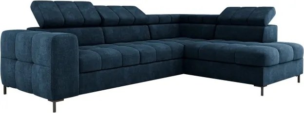 Narożnik PABLOS układ L strona Prawa w tkaninie VOGUE 13 regulowane zagłówki z funkcją spania