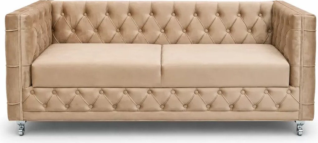 Kanapa Luxury 2 – ekskluzywna sofa z pikowanymi boczkami i oparciem z możliwością personalizacji