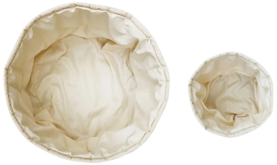 Kremowe tekstylne pojemniki dziecięce zestaw 2 szt. ø 30x20 cm Bambie Natural – Lorena Canals