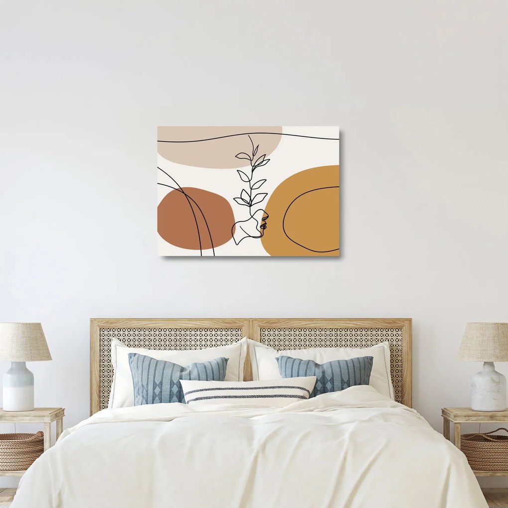Obraz na szkle - Kształty Boho (70x50 cm)