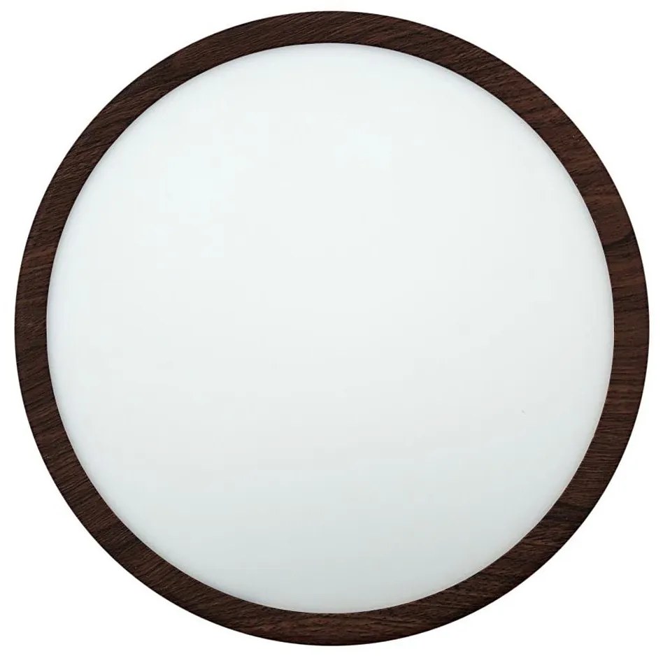 Oprawa sufitowa LED 24W/230V 3000/4000/6500K, śr. 30 cm, brązowa