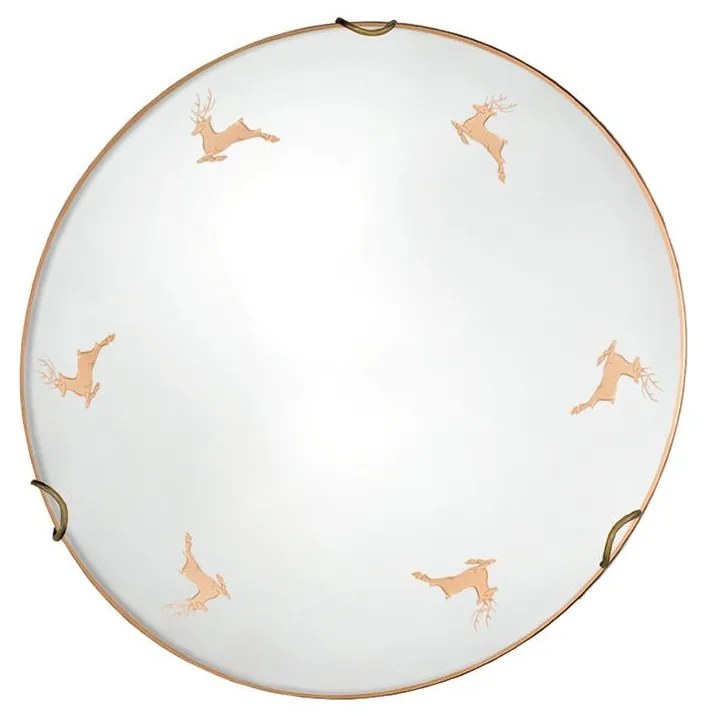 Kolarz 731.11.4.150 - Kinkiet NONNA 1xE27/60W/230V śr. 30 cm jeleni różowe złoto