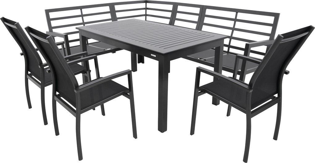 Doppler EXPERT LOUNGE ogrodowy zestaw wypoczynkowy 3+1