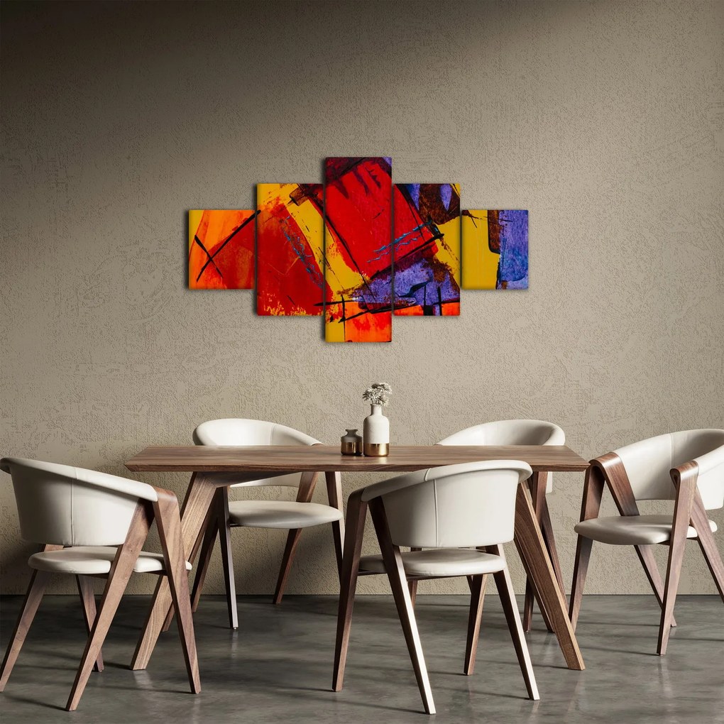 Obraz abstrakcji (125x70 cm)