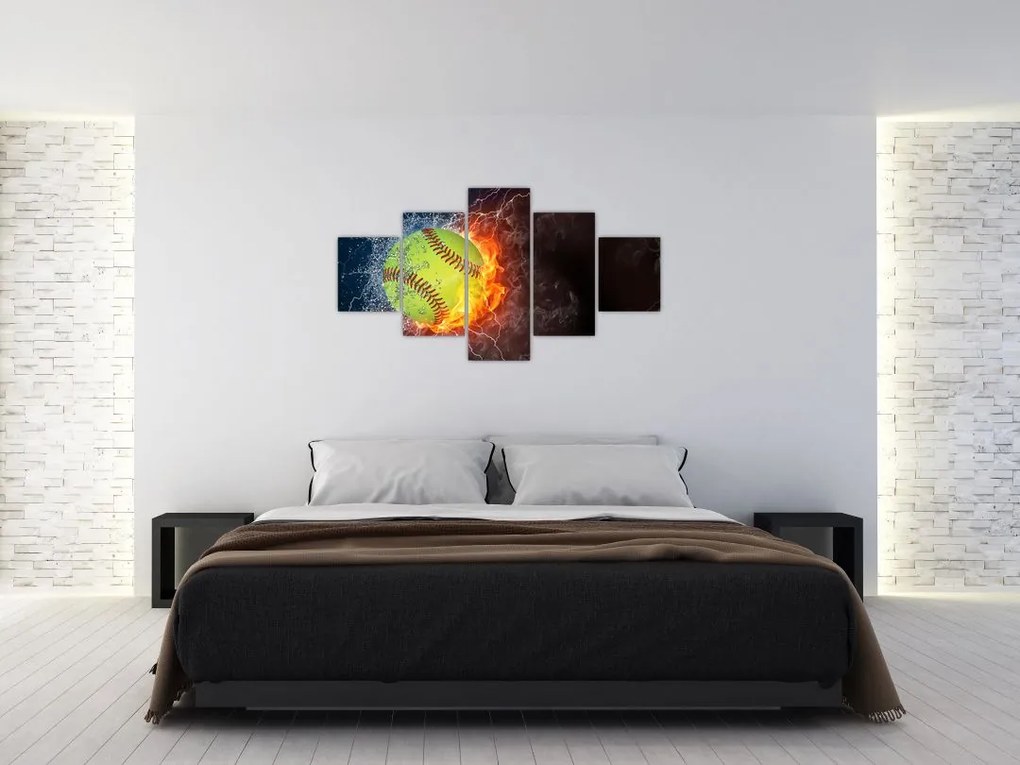 Obraz - Piłka tenisowa (125x70 cm)