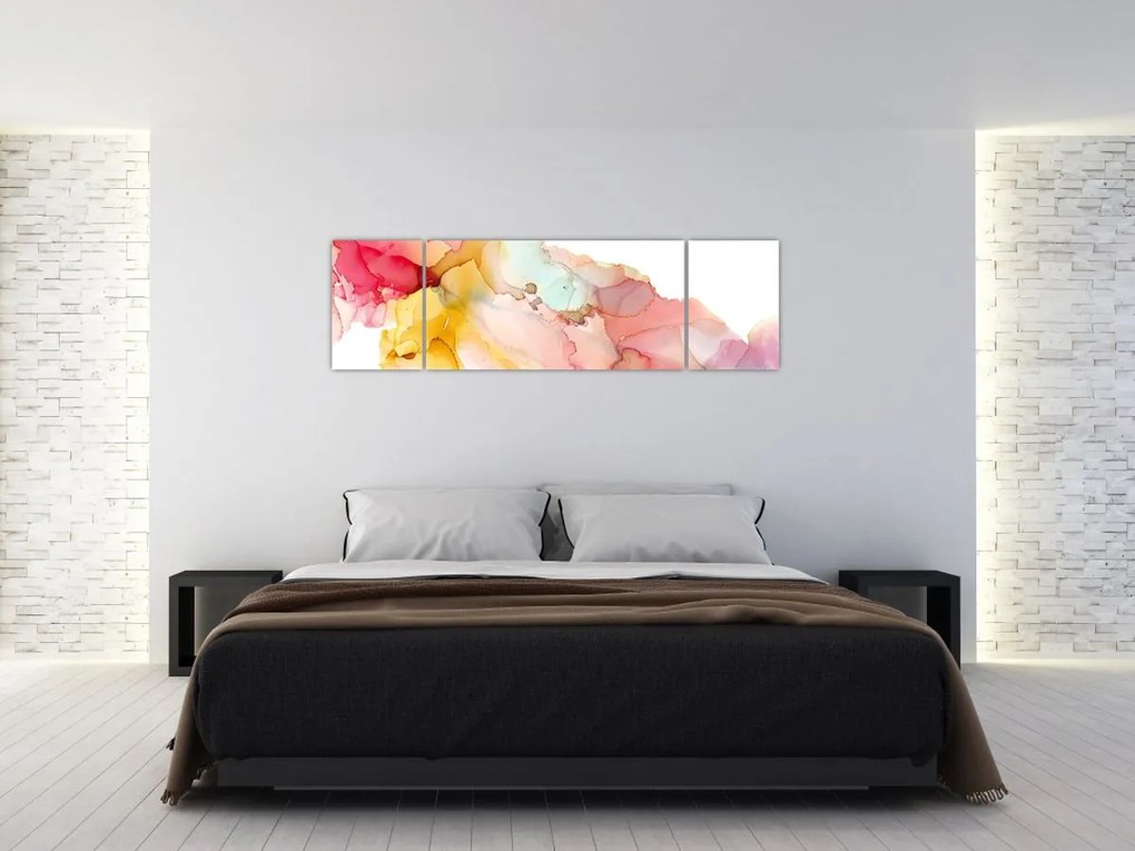 Obraz - Atramentowa abstrakcja (170x50 cm)