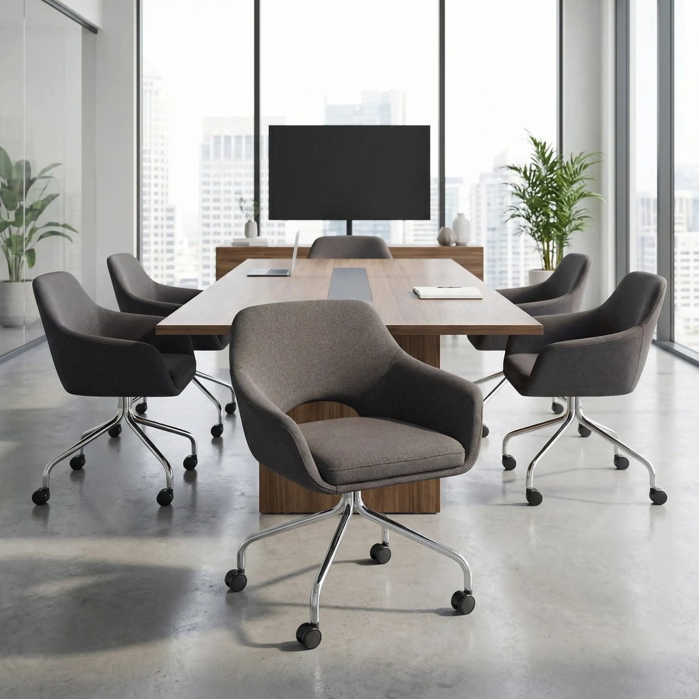 Krzesła konferencyjne VISTA, ciemnoszary