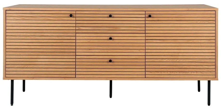 Niska komoda w dekorze dębu w naturalnym kolorze 150x74 cm Kyoto – House Nordic