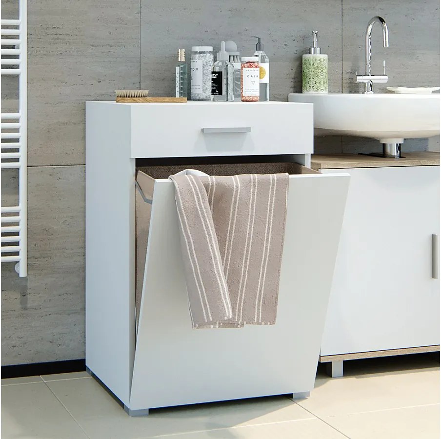 Szafka łazienkowa biały 50x45x78.5 matteo