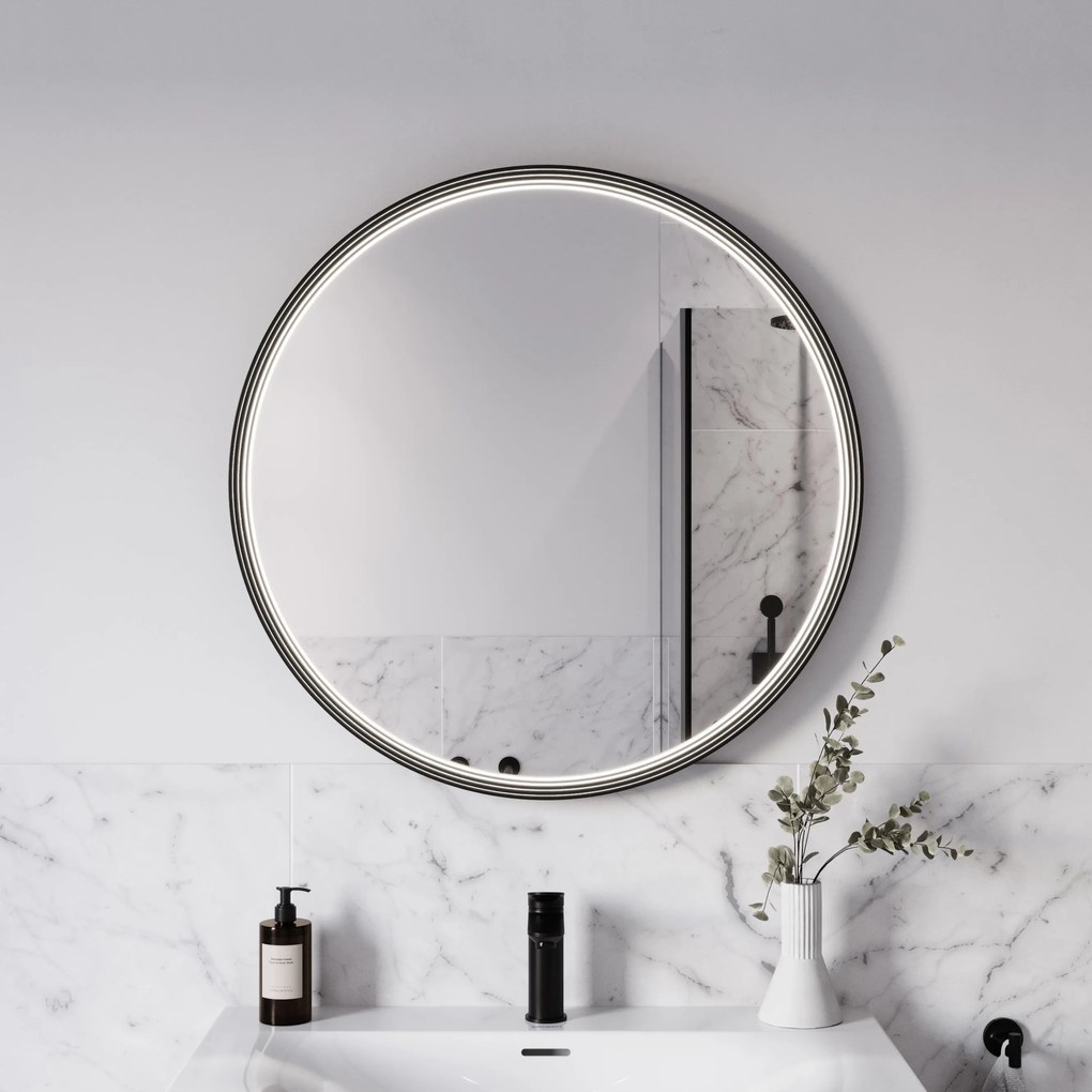 Lustro łazienkowe LED BELDIVO okrągłe - 80 cm