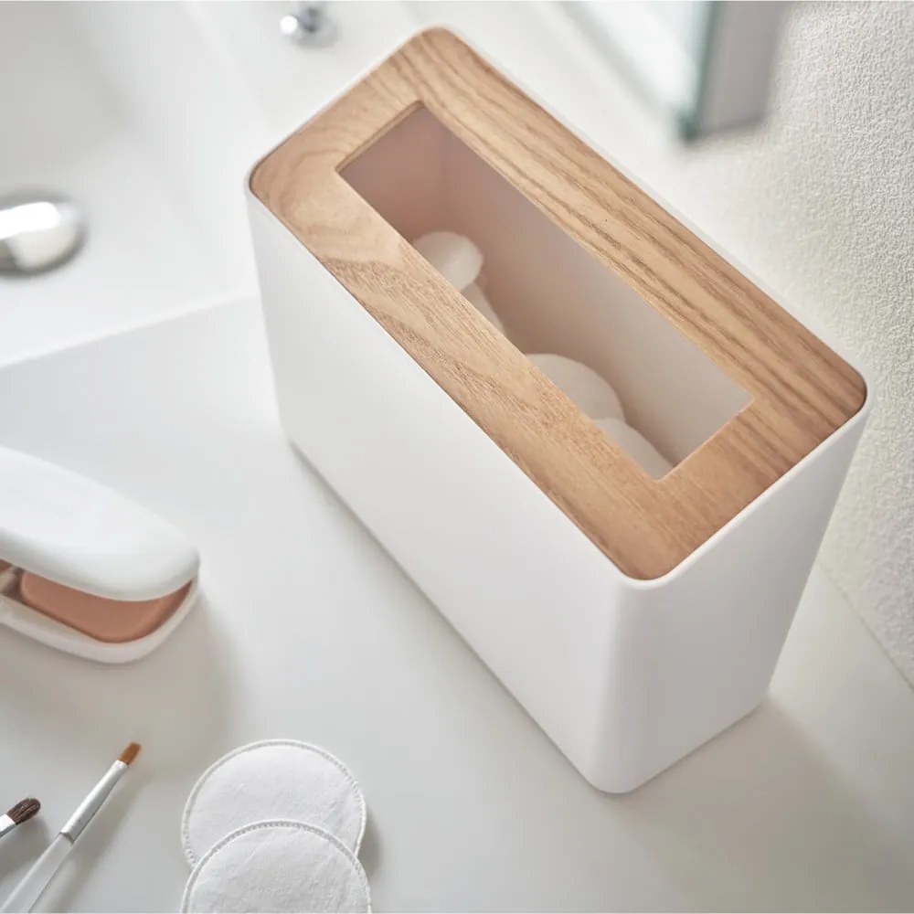 Biały biurowy plastikowy kosz na śmieci 2,3 l Rin – YAMAZAKI