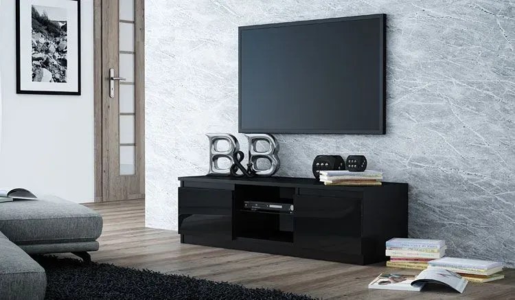 Czarna Komoda Pod Tv Artiso