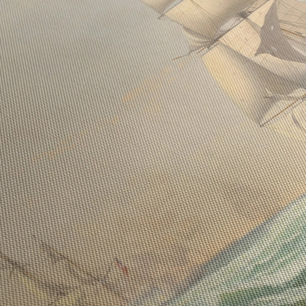 Obraz - Fitz Henry Lane, The United States Frigate President Engaging the British Squadron, reprodukcje (70x50 cm)
