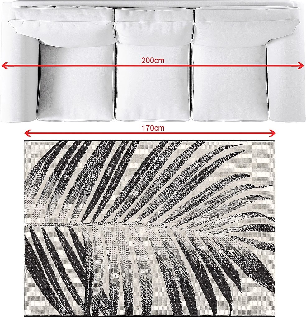 Dywan Lineo beige/black 120x170cm
