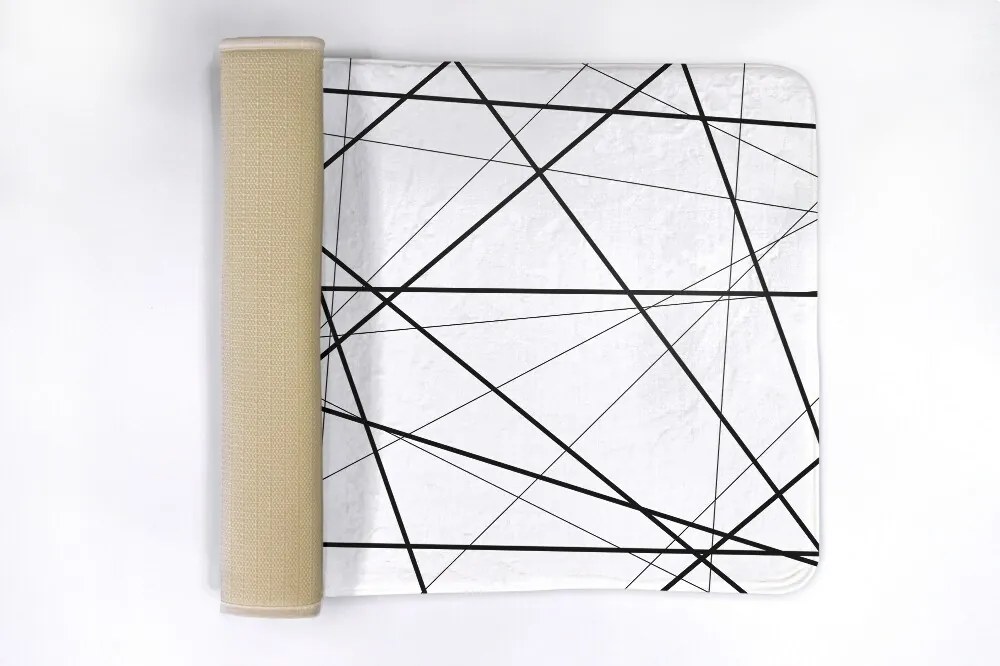 Dywanik łazienkowy antypoślizgowy Dywanik łazienkowy antypoślizgowy Linie Geometryczne