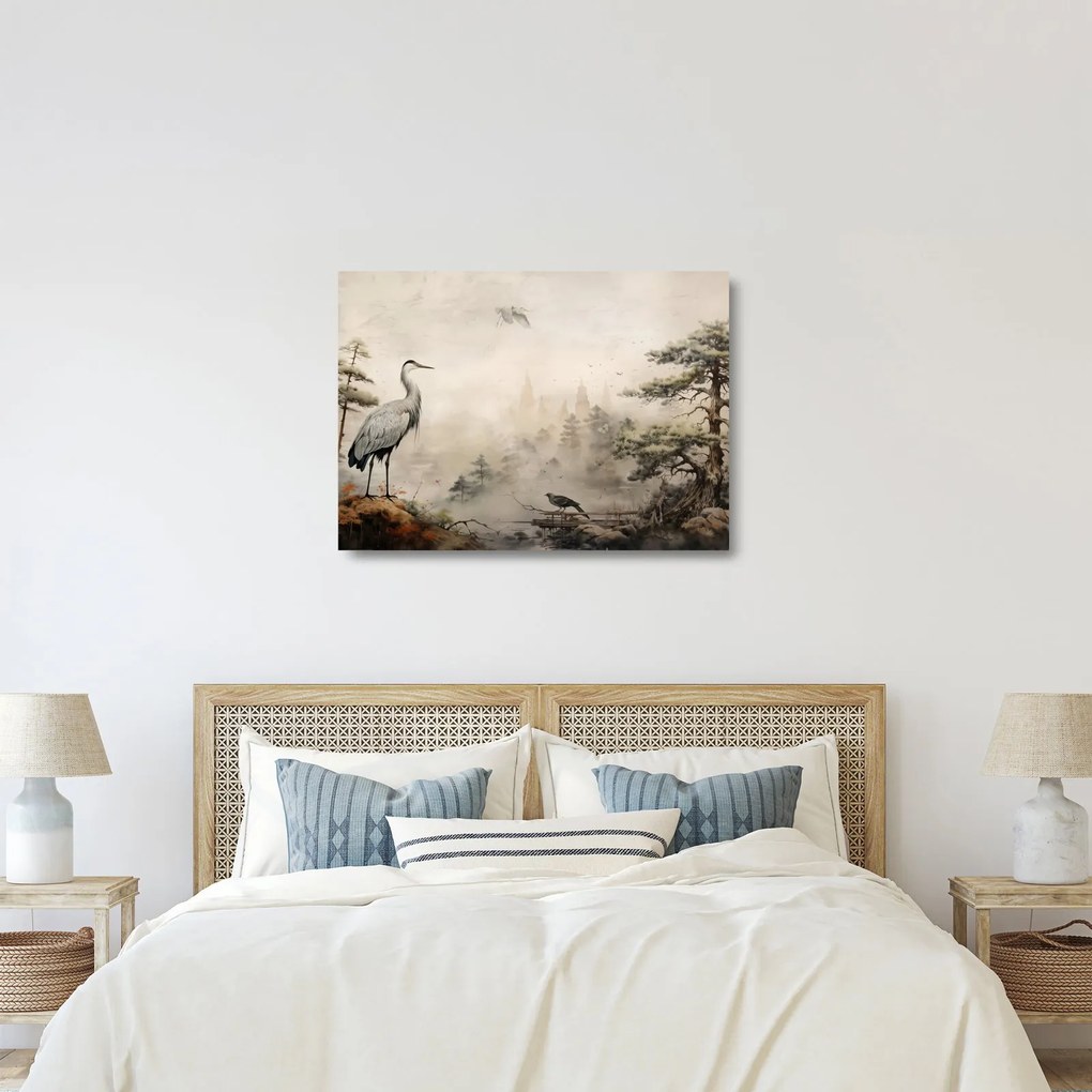 Obraz na szkle - Krajobraz z kreskówki (70x50 cm)