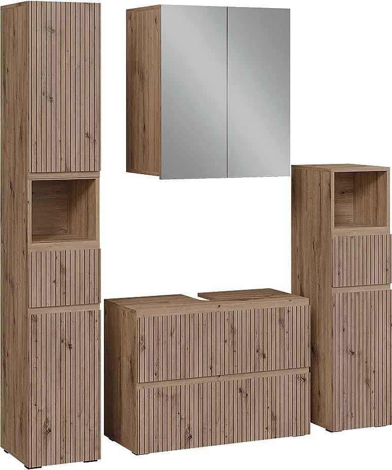 Zestaw mebli łazienkowych rzemieślnik 80x35x58 takumi