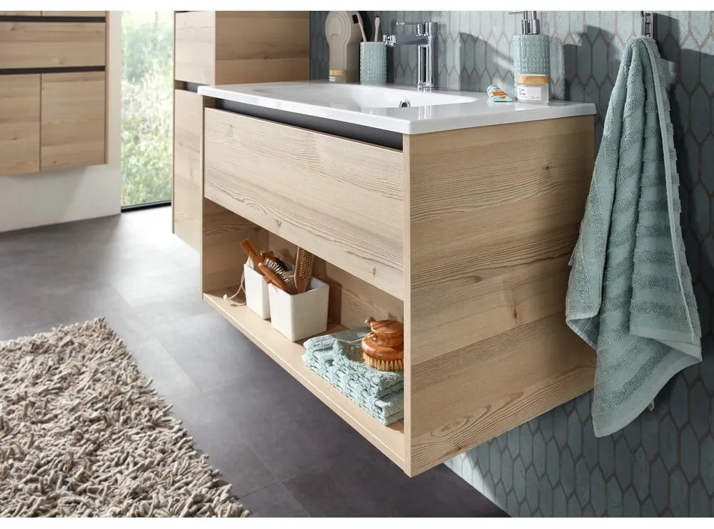 Biała umywalka bez baterii z kompozytu mineralnego 2x46 cm Quickset 393 – Pelipal
