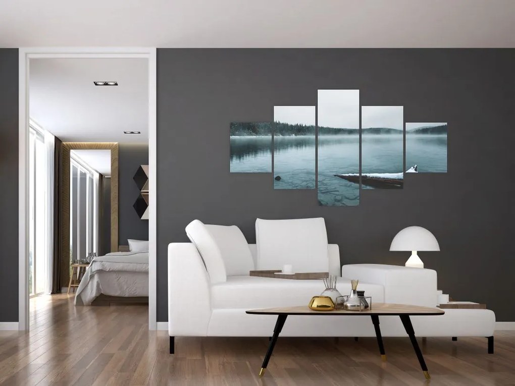 Obraz - lodowe nordyckie jezioro (125x70 cm)