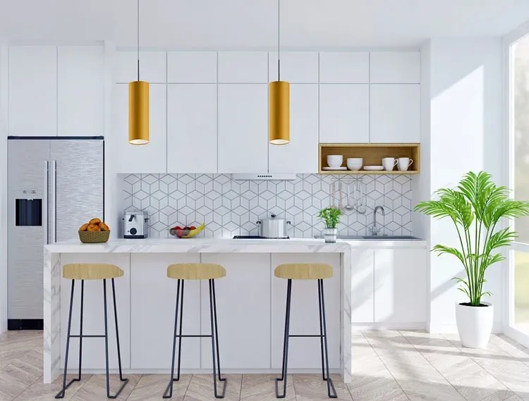 Pojedynczy żyrandol na chromowanym stelażu - K5-S30