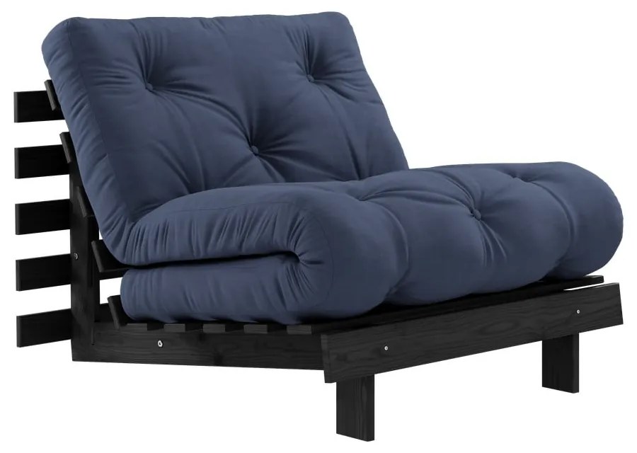 Ciemnoniebieski fotel Roots Black Night – Karup Design