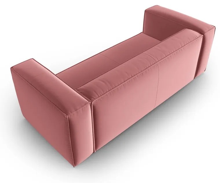 Różowa aksamitna sofa 200 cm Mackay – Cosmopolitan Design