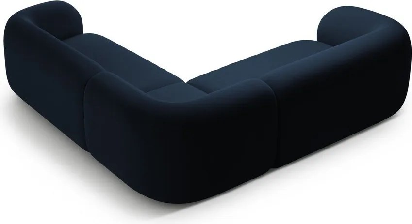 Niebieski aksamitny narożnik Kate – Micadoni