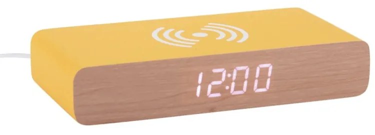 Budzik cyfrowy z ładowarką bezprzewodową Retro Flat LED – Karlsson