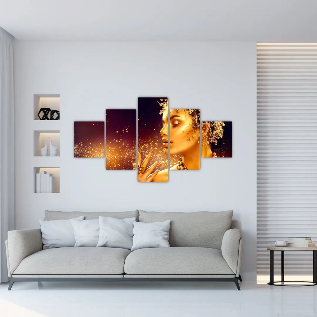 Obraz - Złota Królowa (125x70 cm)
