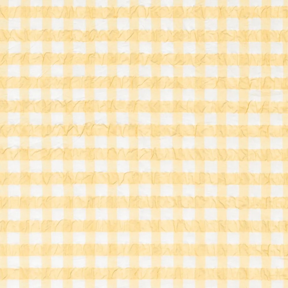 Żółto-biała pościel jednoosobowa z kory 140x220 cm Bæk&amp;Bølge – JUNA