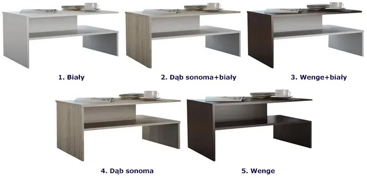 Dwupoziomowa ława kawowa wenge M9-A92