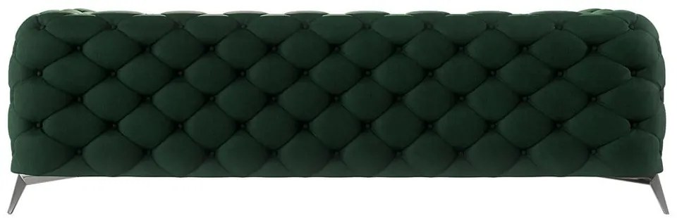 Ciemnozielona aksamitna sofa 243 cm Chelsea – Ropez