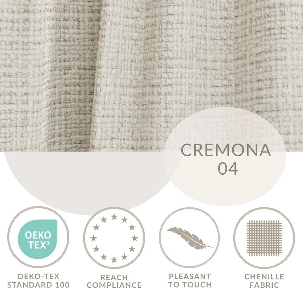 Szarobeżowy narożnik z tkaniny szenilowej (lewostronny/w kształcie litery L) Kirou – Maison de Rêve