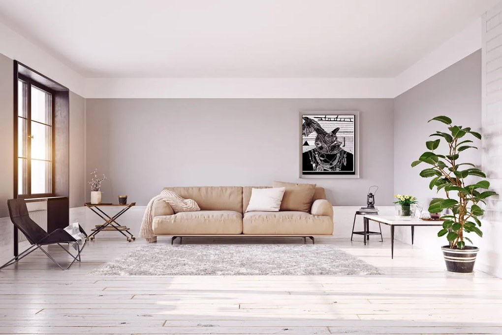 Dywan poliestrowy Dream Romby II Szary 80 cm x 150 cm