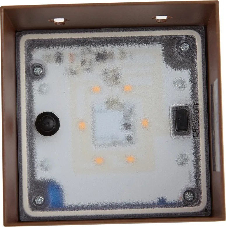 Zewnętrzna lampa ścienna rdzawobrązowa z LED IP65 Solarna - Charlene