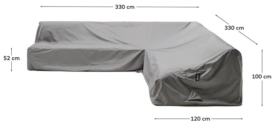 Pokrowiec na meble ogrodowe 330x330x100 cm Iria – Kave Home