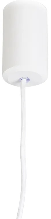 Designerska lampa wisząca biała - Tuba Small Nowoczesny Oswietlenie wewnetrzne